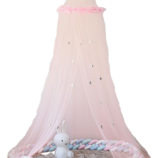 أفضل المنتجات مبيعًا Princess Dome Mosquito Net Stars Decor Bed Canopy