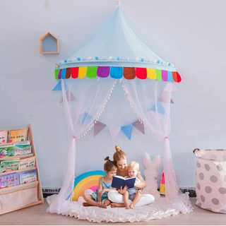 مظلة سرير الأميرة للأطفال للأطفال على شكل قبة معلقة للعب خيمة ناموسية